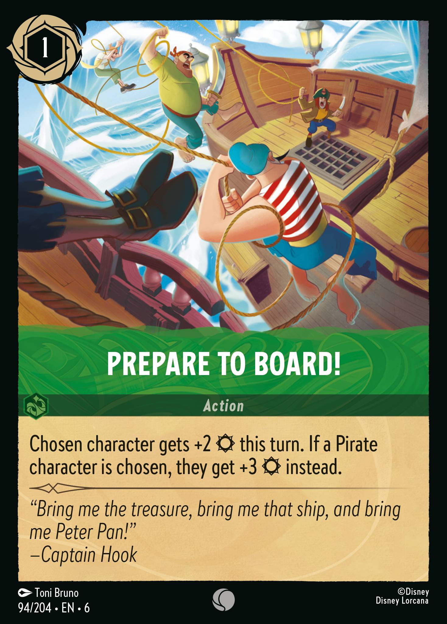 Prepare to Board! Disney Lorcana card