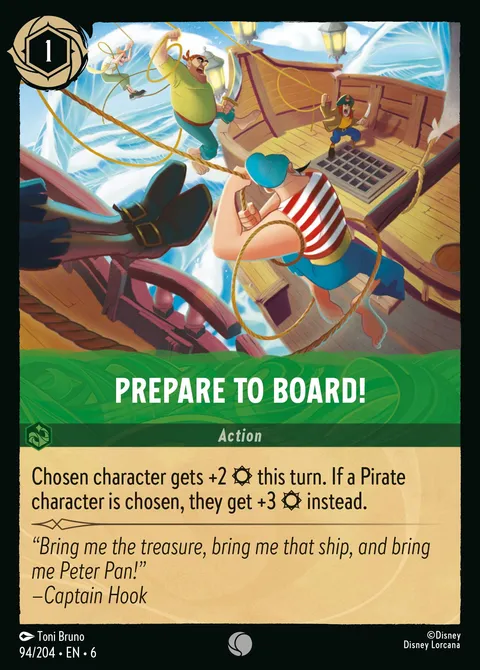Prepare to Board! Disney Lorcana card