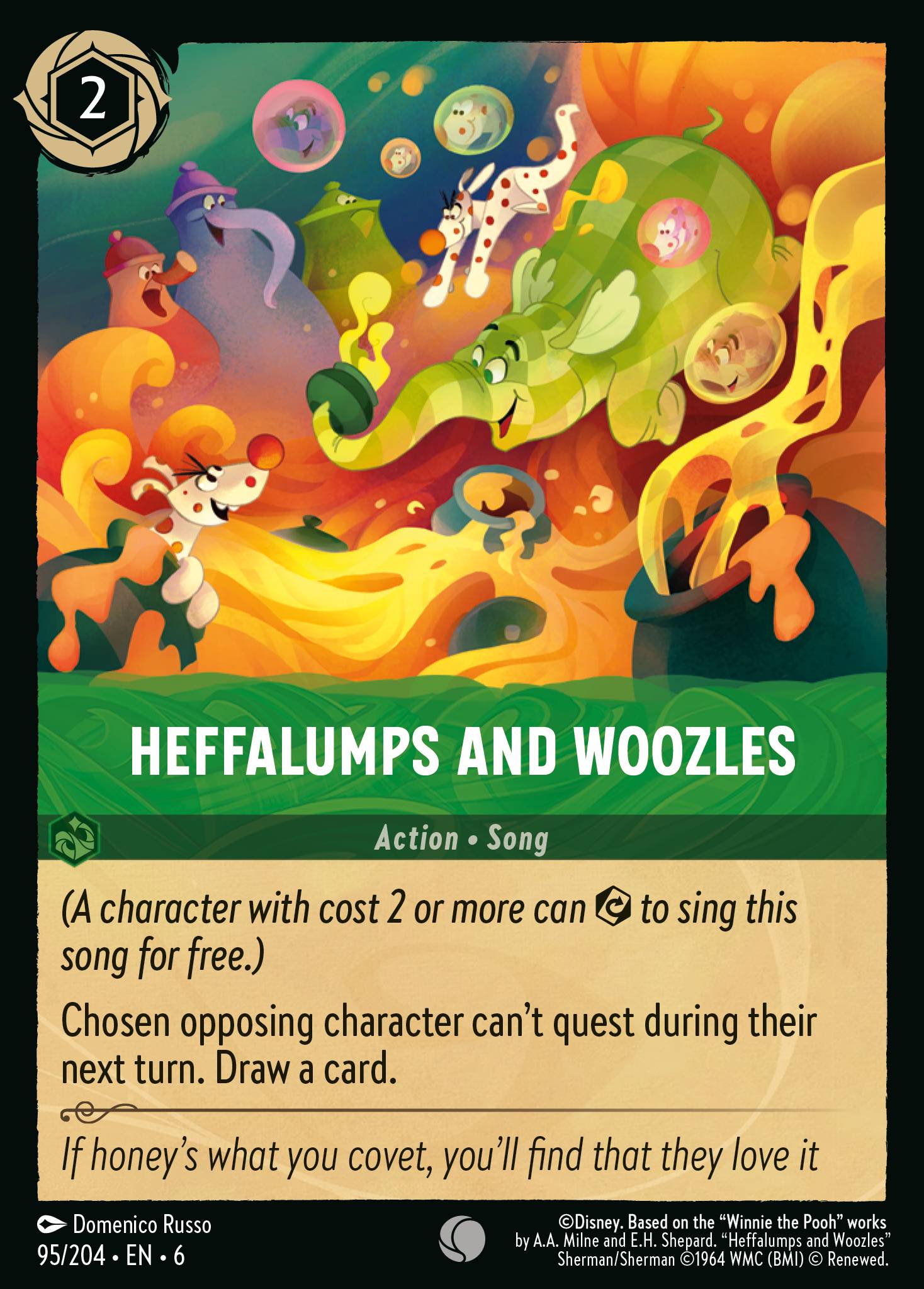 Heffalumps and Woozles Disney Lorcana card