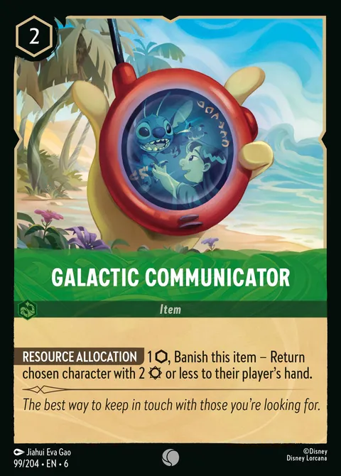 Galactic Communicator Disney Lorcana card