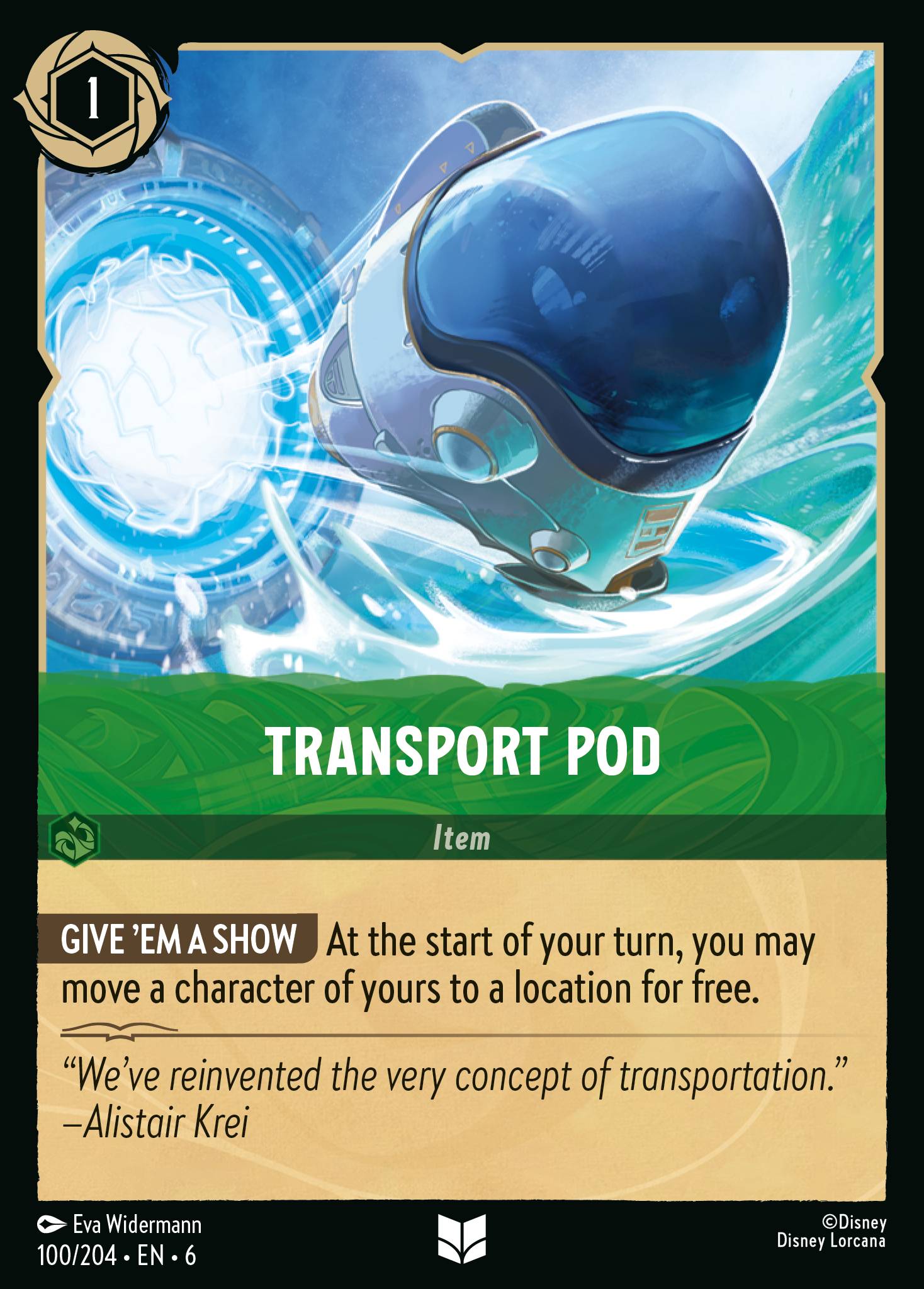Transport Pod Disney Lorcana card