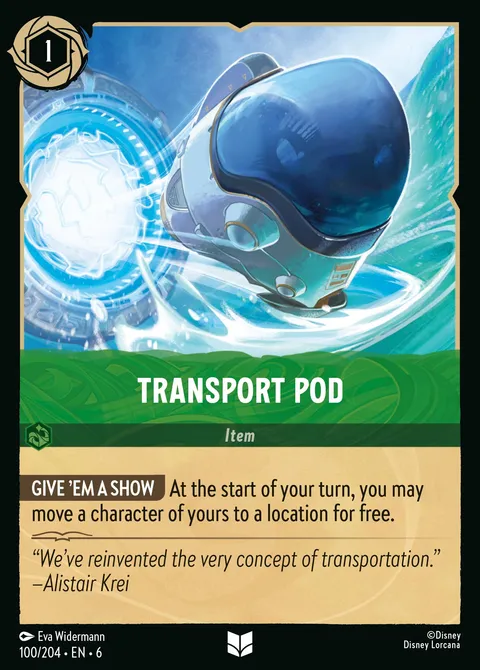 Transport Pod Disney Lorcana card