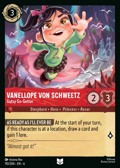 Vanellope Von Schweetz — Gutsy Go-Getter Disney Lorcana card