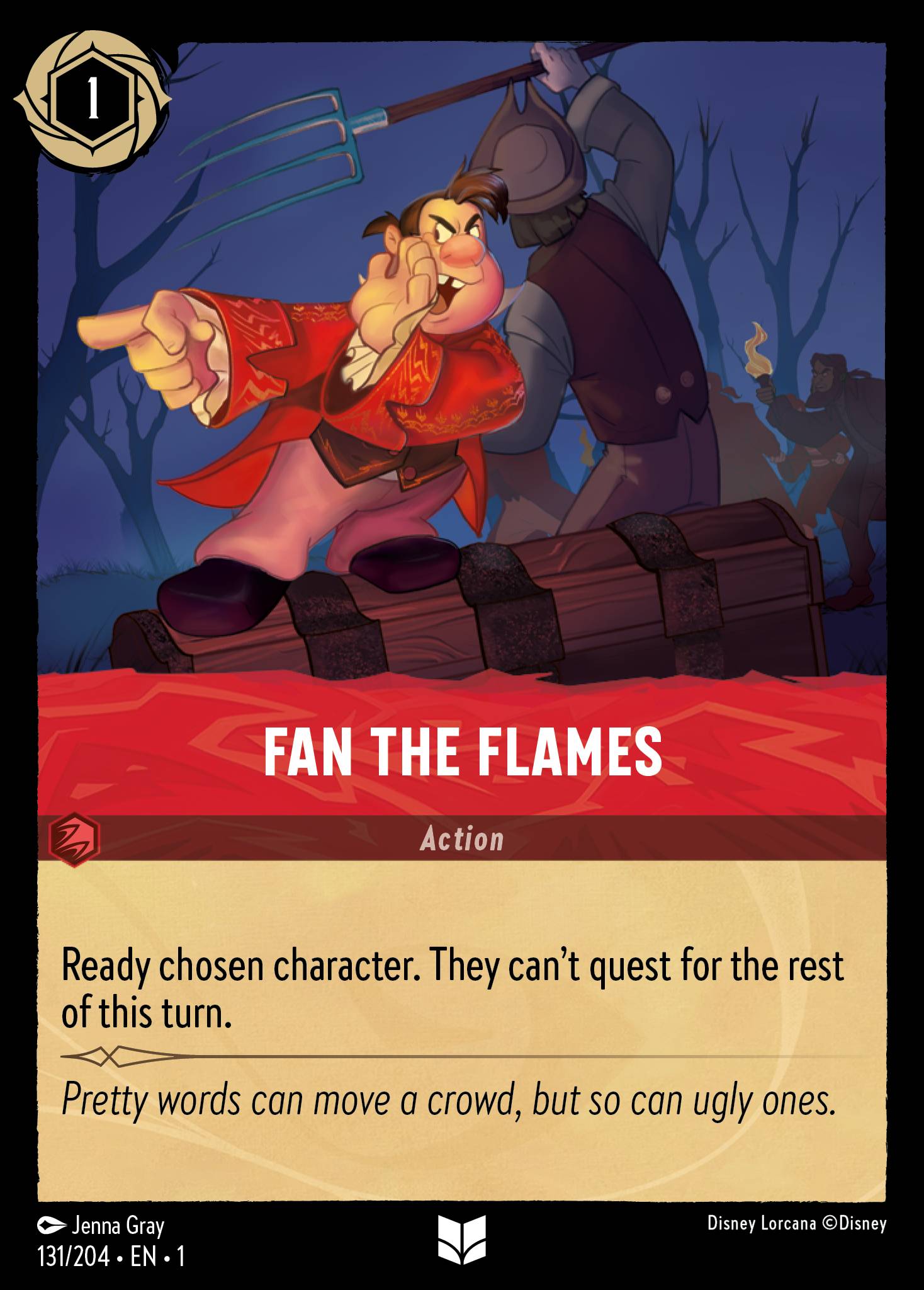 Fan the Flames Disney Lorcana card