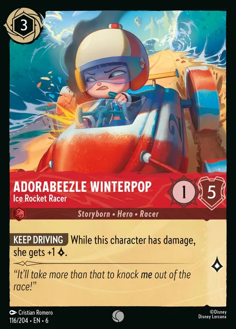 Adorabeezle Winterpop — Ice Rocket Racer Disney Lorcana card