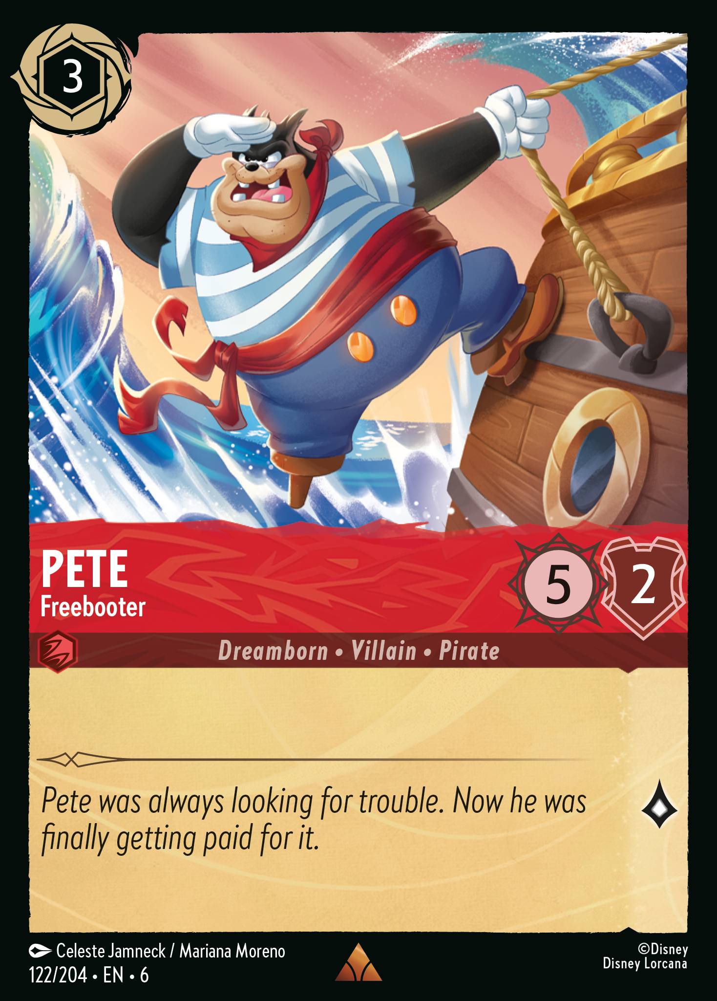 Pete — Freebooter Disney Lorcana card