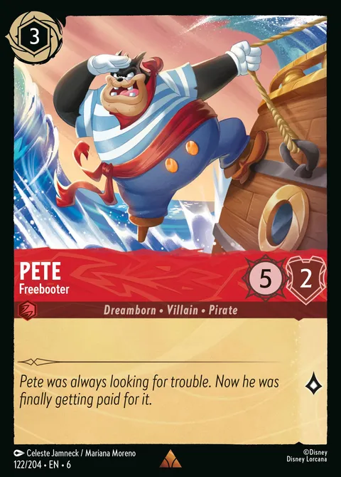 Pete — Freebooter Disney Lorcana card