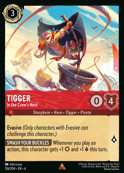Tigger — In the Crow's Nest Disney Lorcana card