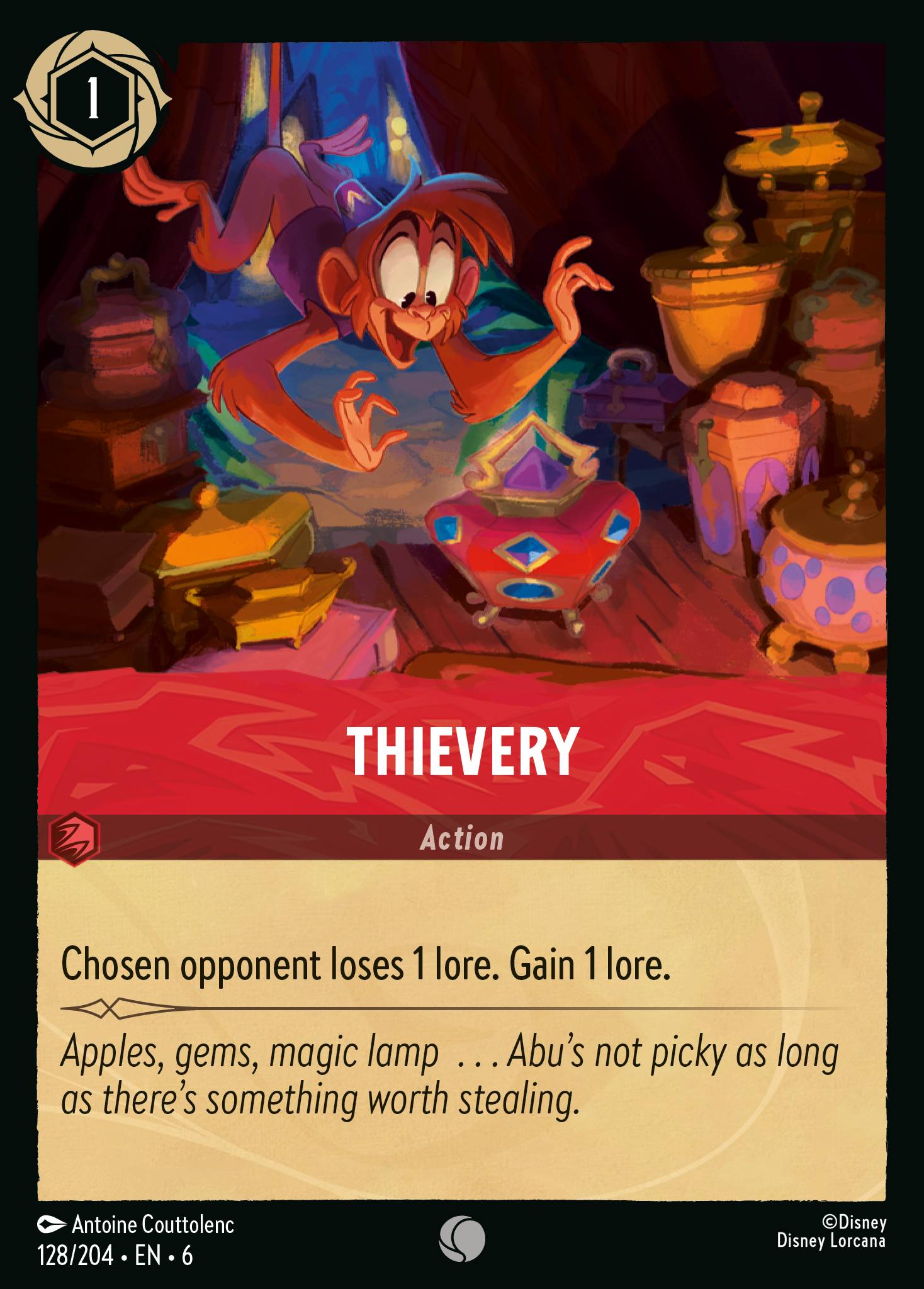Thievery Disney Lorcana card