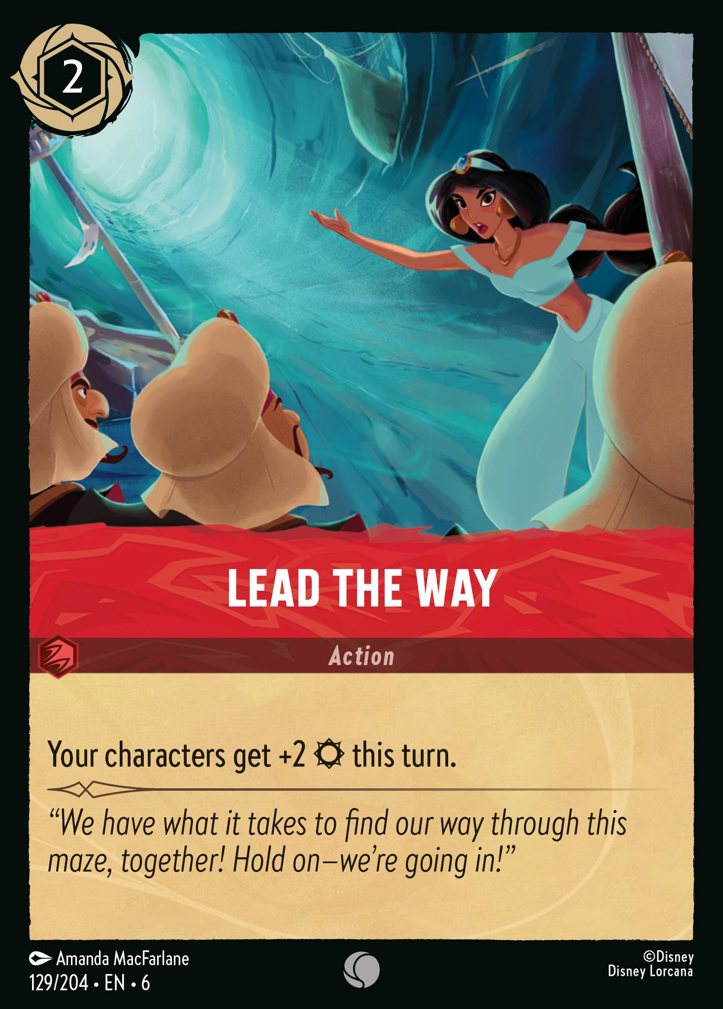 Lead the Way Disney Lorcana card