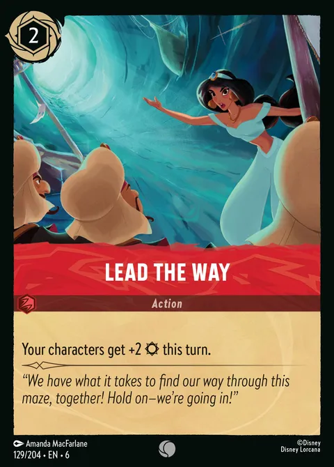 Lead the Way Disney Lorcana card