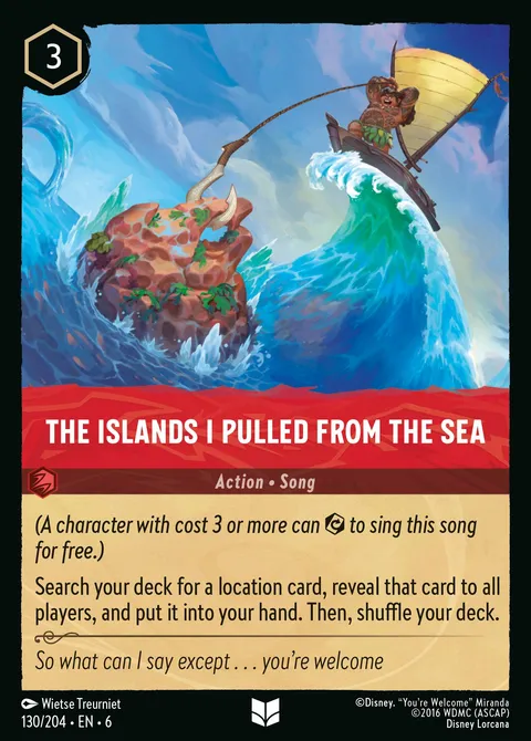 The Islands I Pulled from the Sea Disney Lorcana card