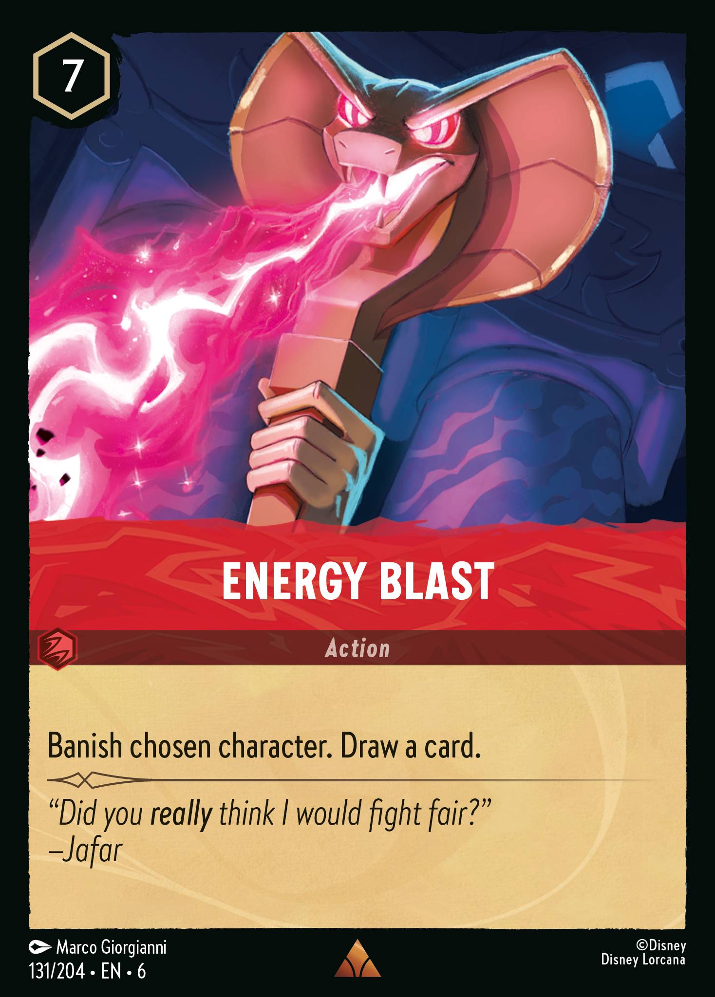 Energy Blast Disney Lorcana card