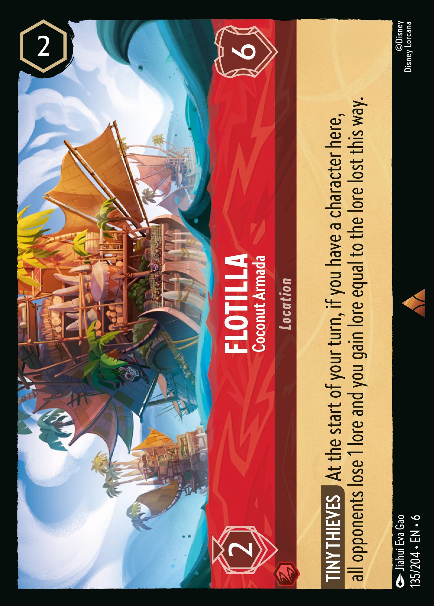 Flotilla — Coconut Armada Disney Lorcana card