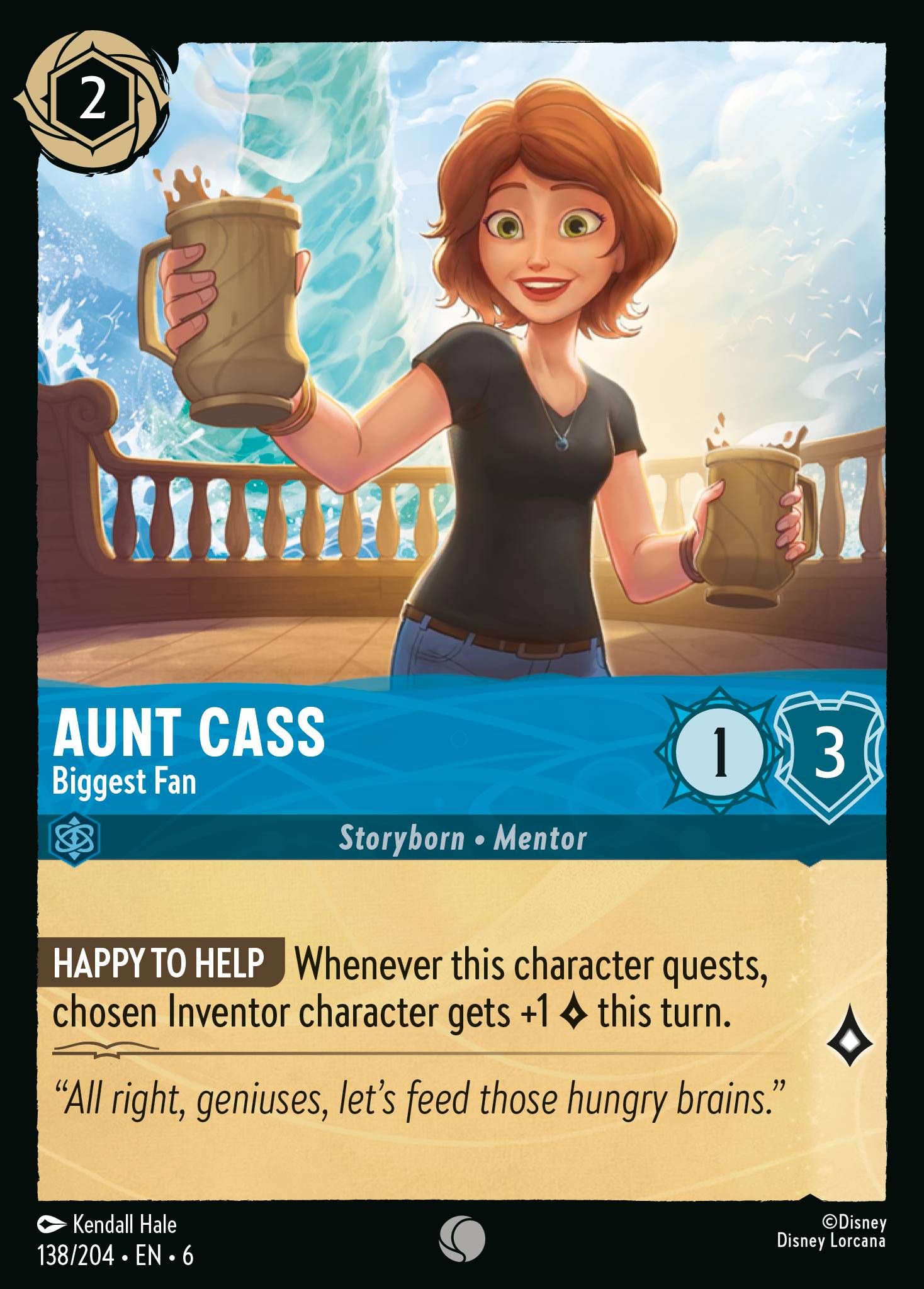 Aunt Cass — Biggest Fan Disney Lorcana card