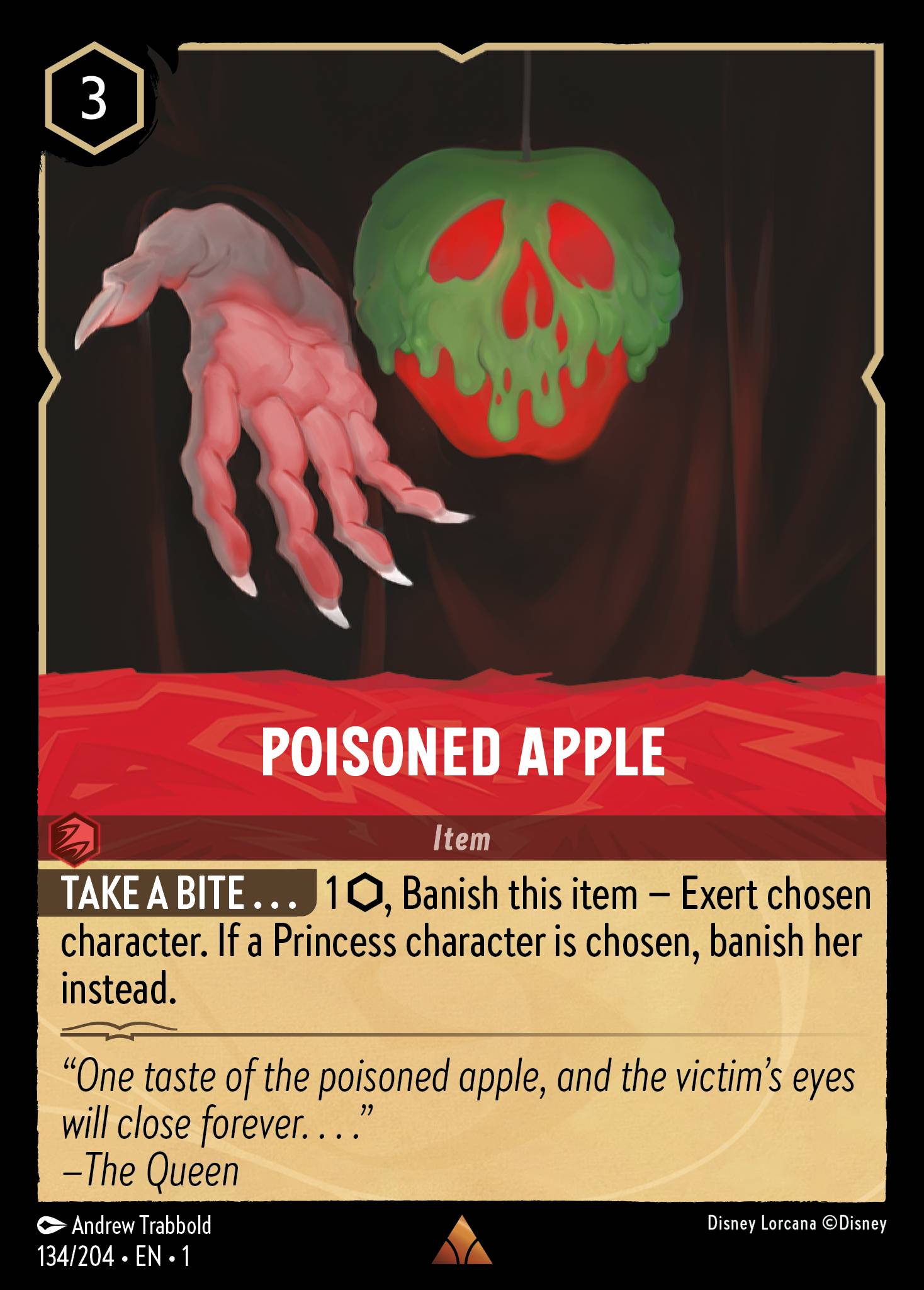 Poisoned Apple Disney Lorcana card