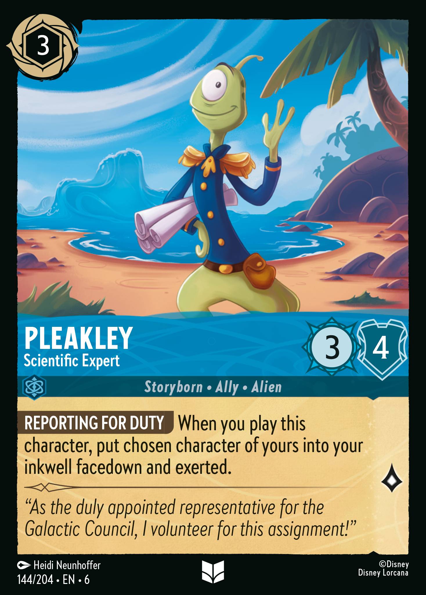 Pleakley — Scientific Expert Disney Lorcana card