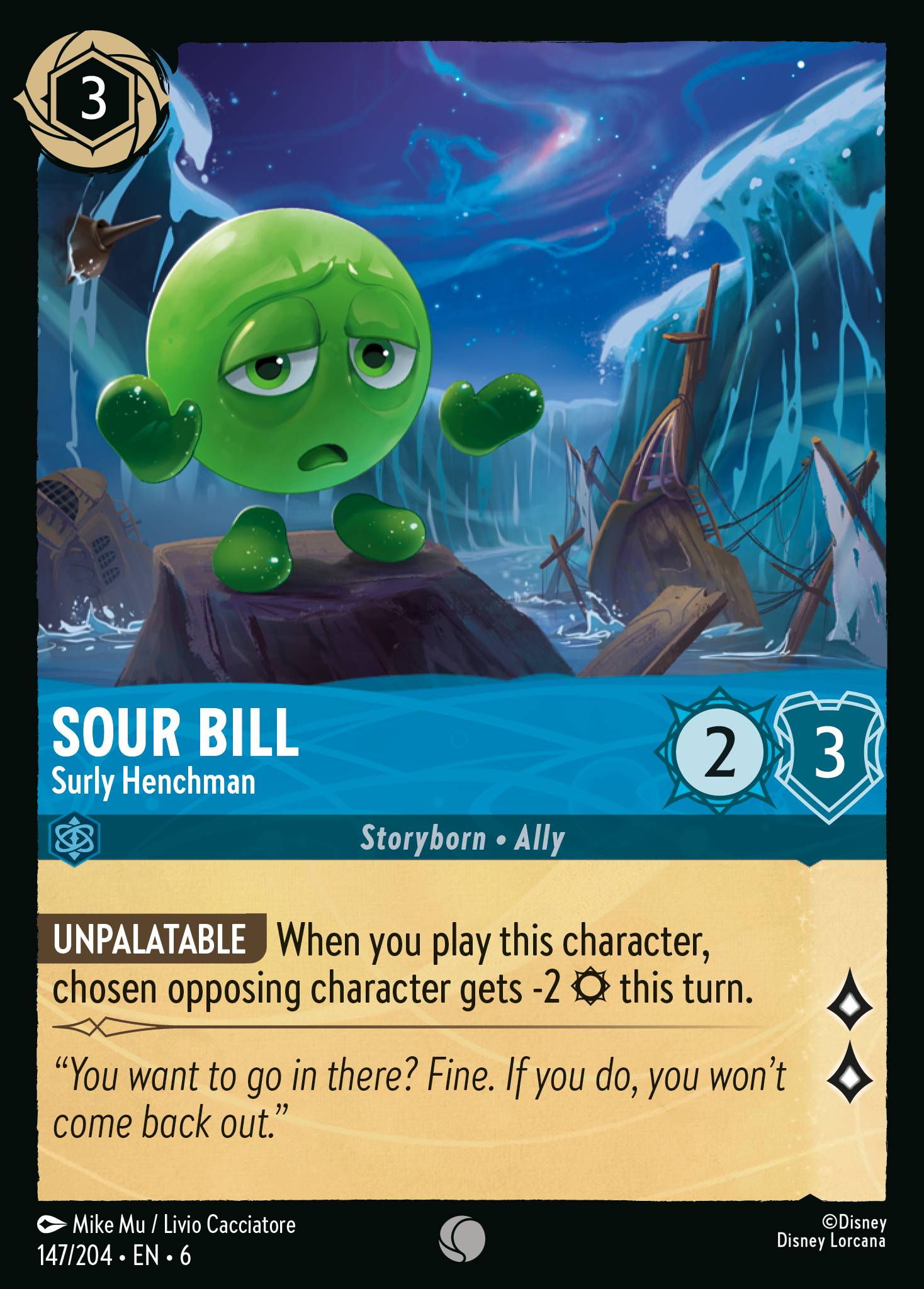 Sour Bill — Surly Henchman Disney Lorcana card