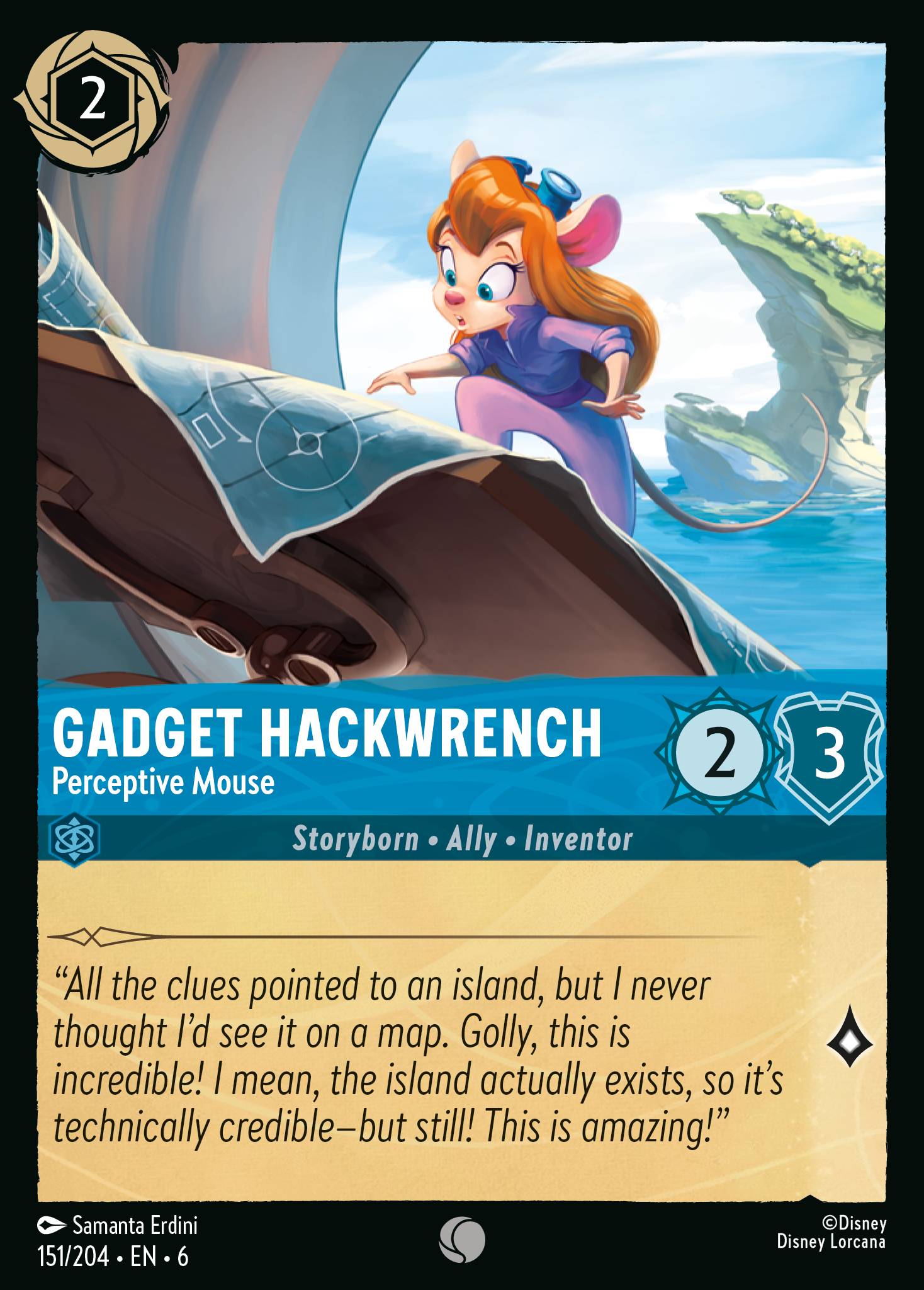 Gadget Hackwrench — Perceptive Mouse Disney Lorcana card