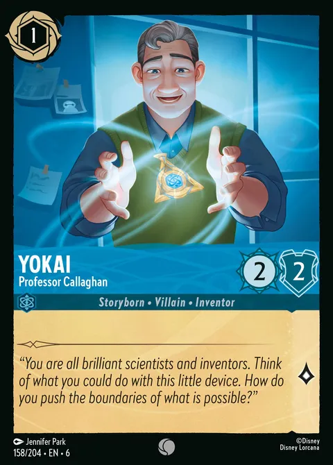 Yokai — Professor Callaghan Disney Lorcana card