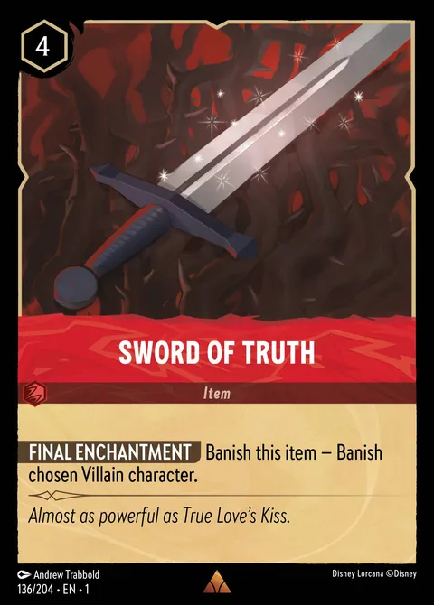Sword of Truth Disney Lorcana card