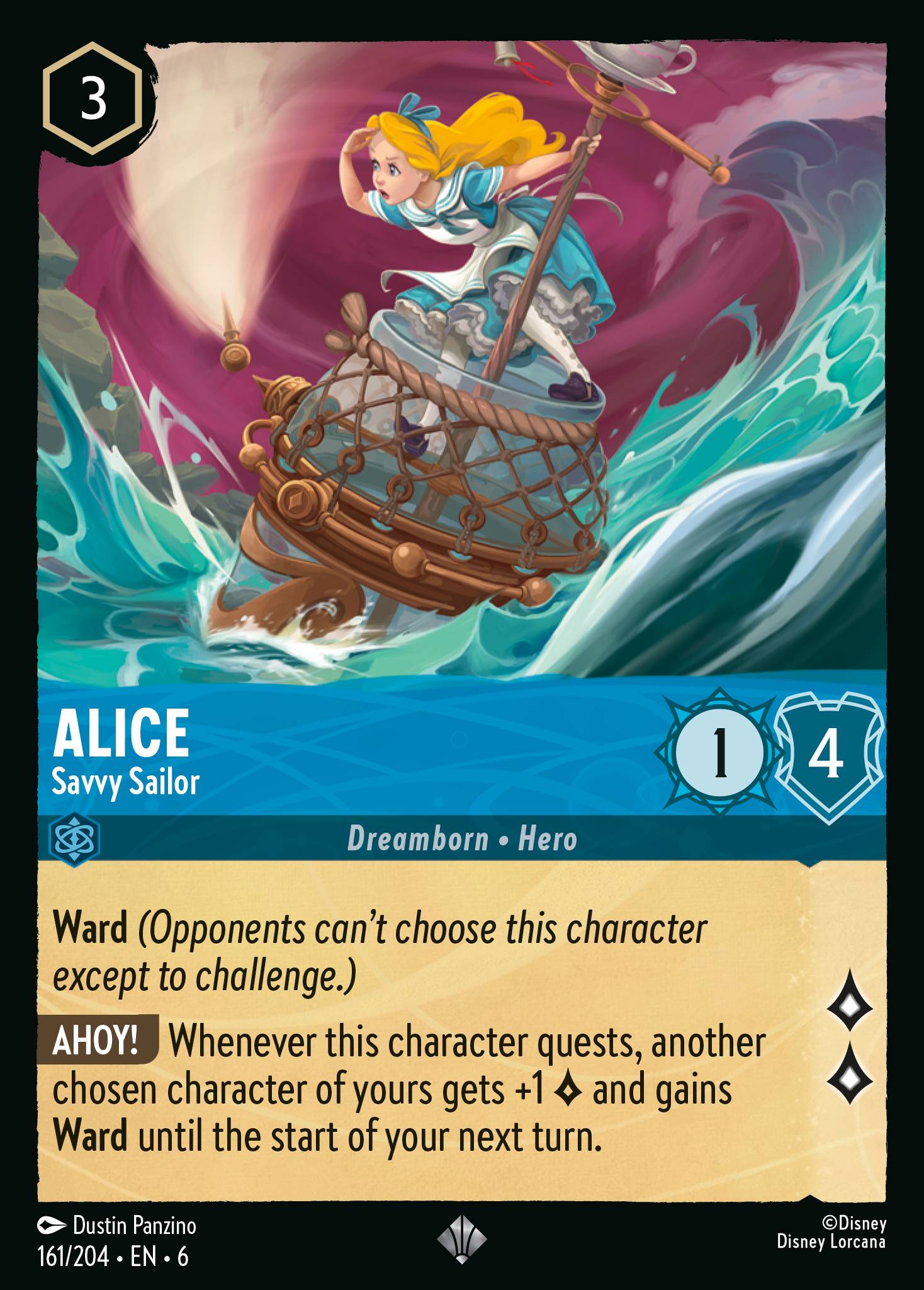 Alice — Savvy Sailor Disney Lorcana card