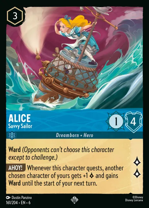Alice — Savvy Sailor Disney Lorcana card