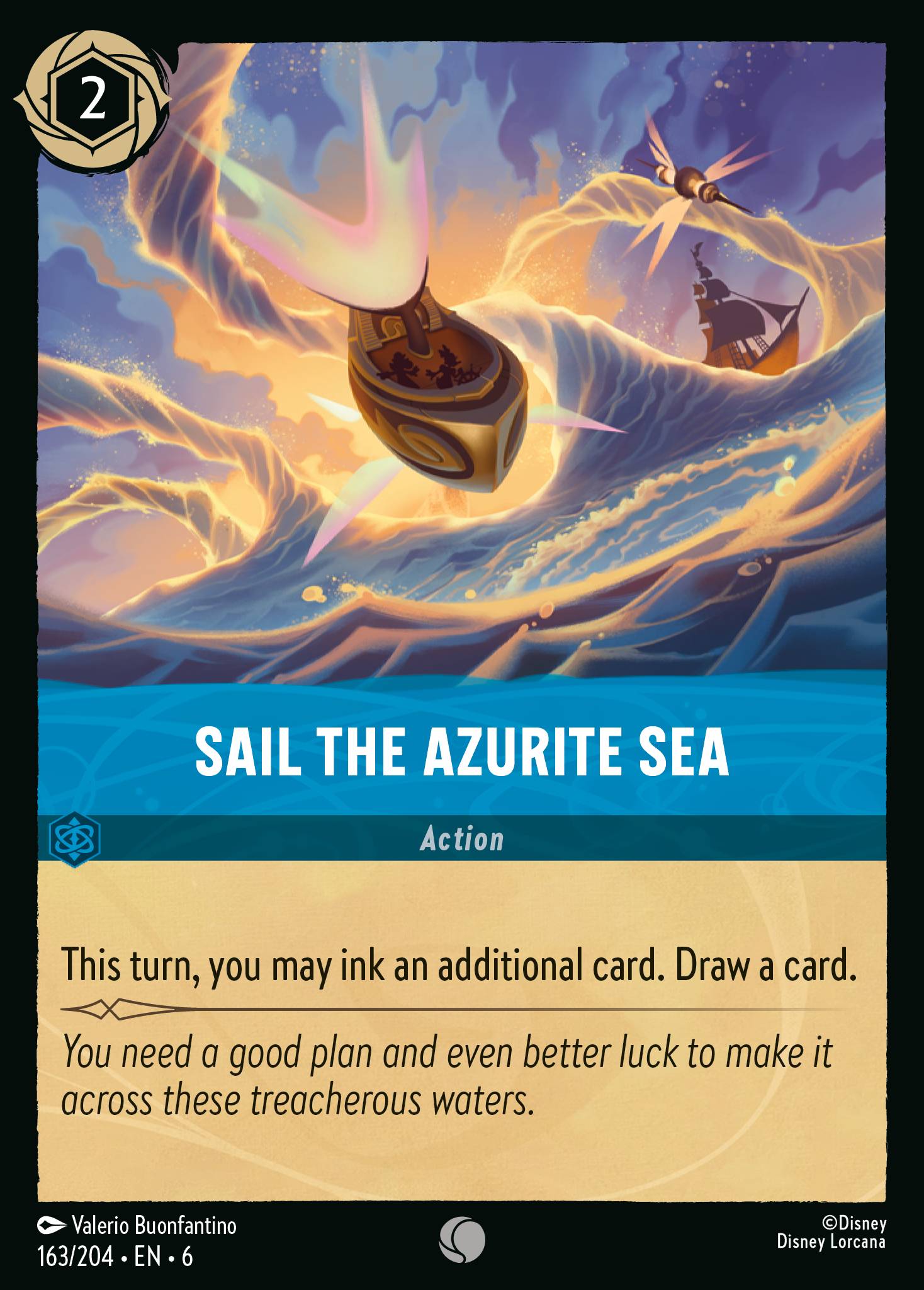 Sail the Azurite Sea Disney Lorcana card
