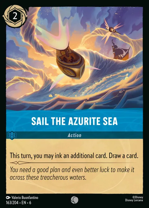 Sail the Azurite Sea Disney Lorcana card