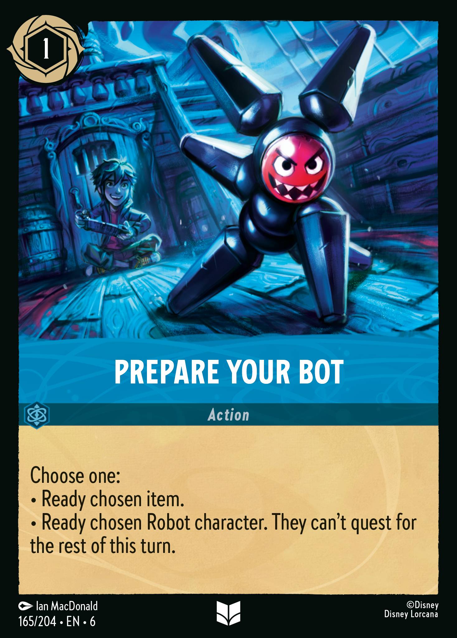 Prepare Your Bot Disney Lorcana card