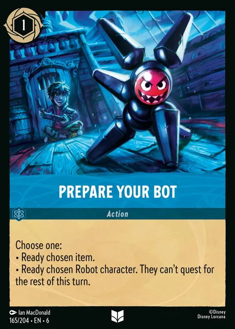 Prepare Your Bot Disney Lorcana card
