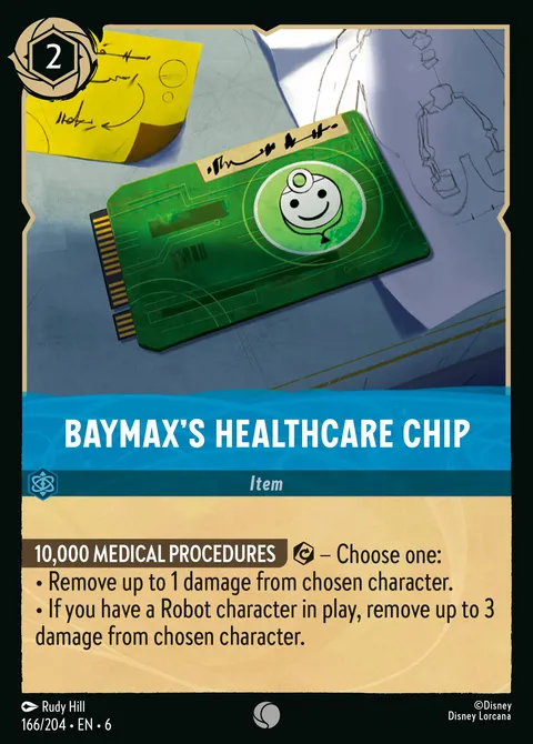 Baymax's Healthcare Chip Disney Lorcana card