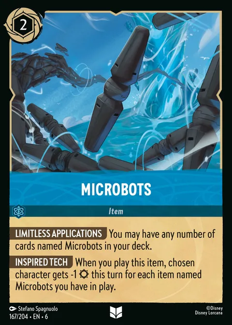 Microbots Disney Lorcana card