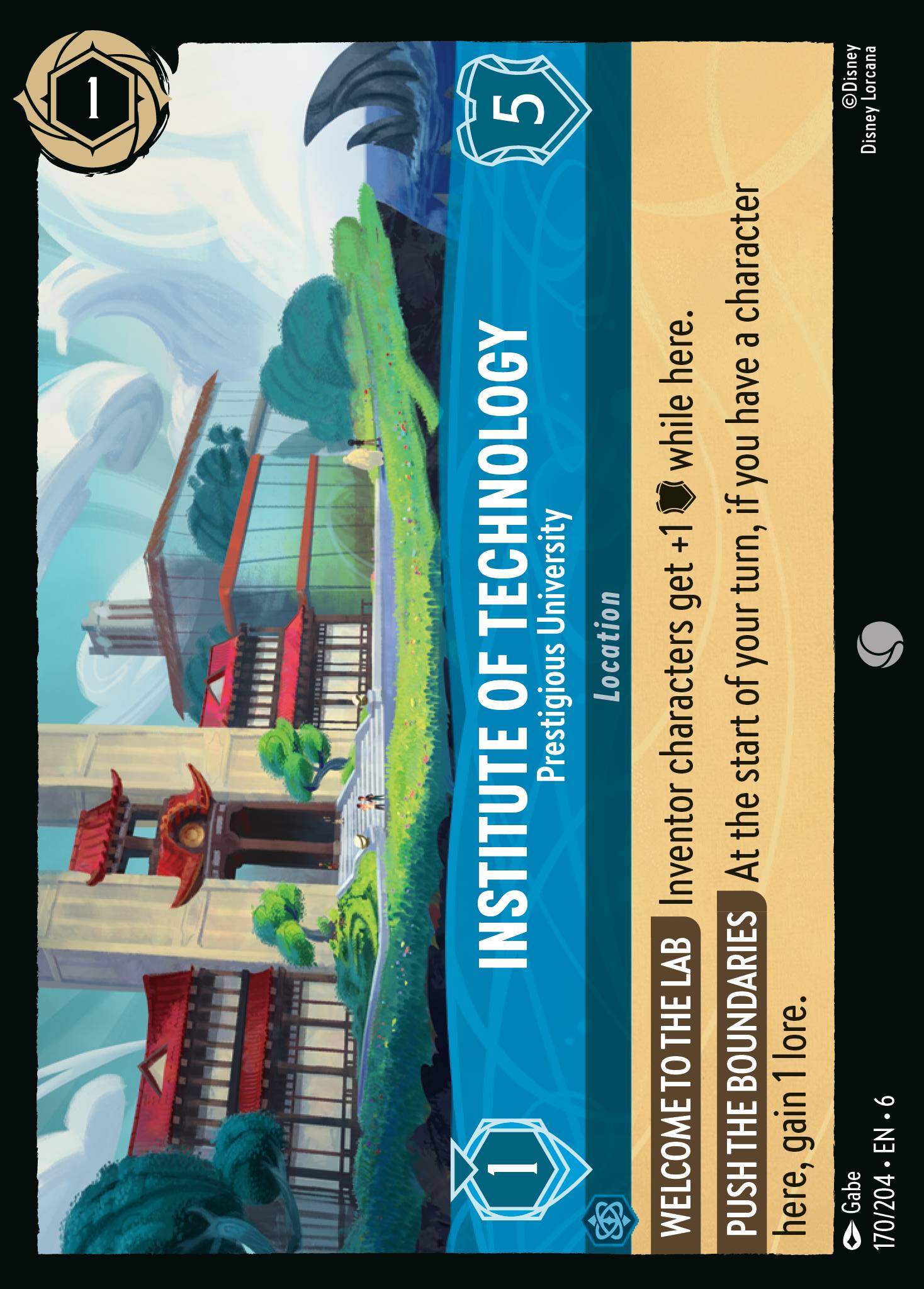 Institute of Technology — Prestigious University Disney Lorcana card