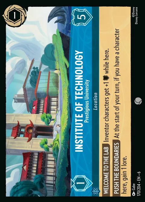Institute of Technology — Prestigious University Disney Lorcana card