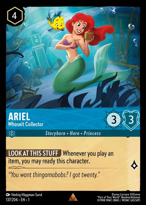 Ariel — Whoseit Collector Disney Lorcana card