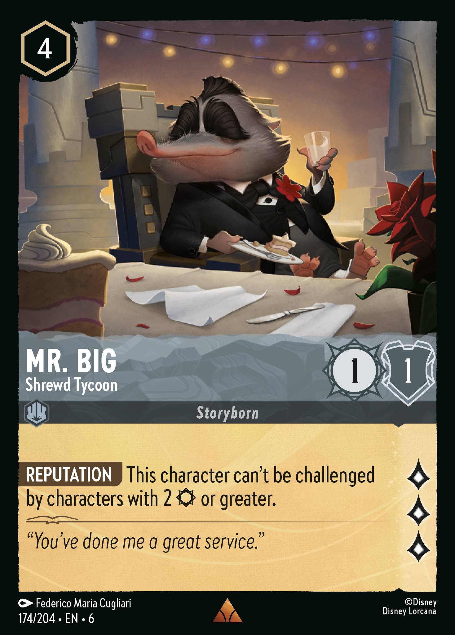 Mr. Big — Shrewd Tycoon Disney Lorcana card