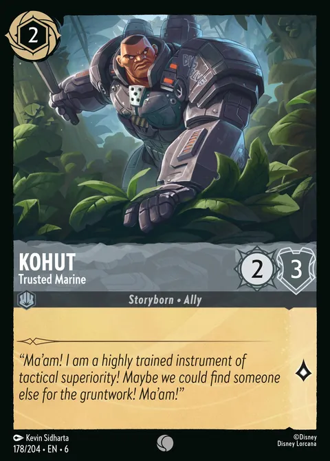 Kohut — Trusted Marine Disney Lorcana card