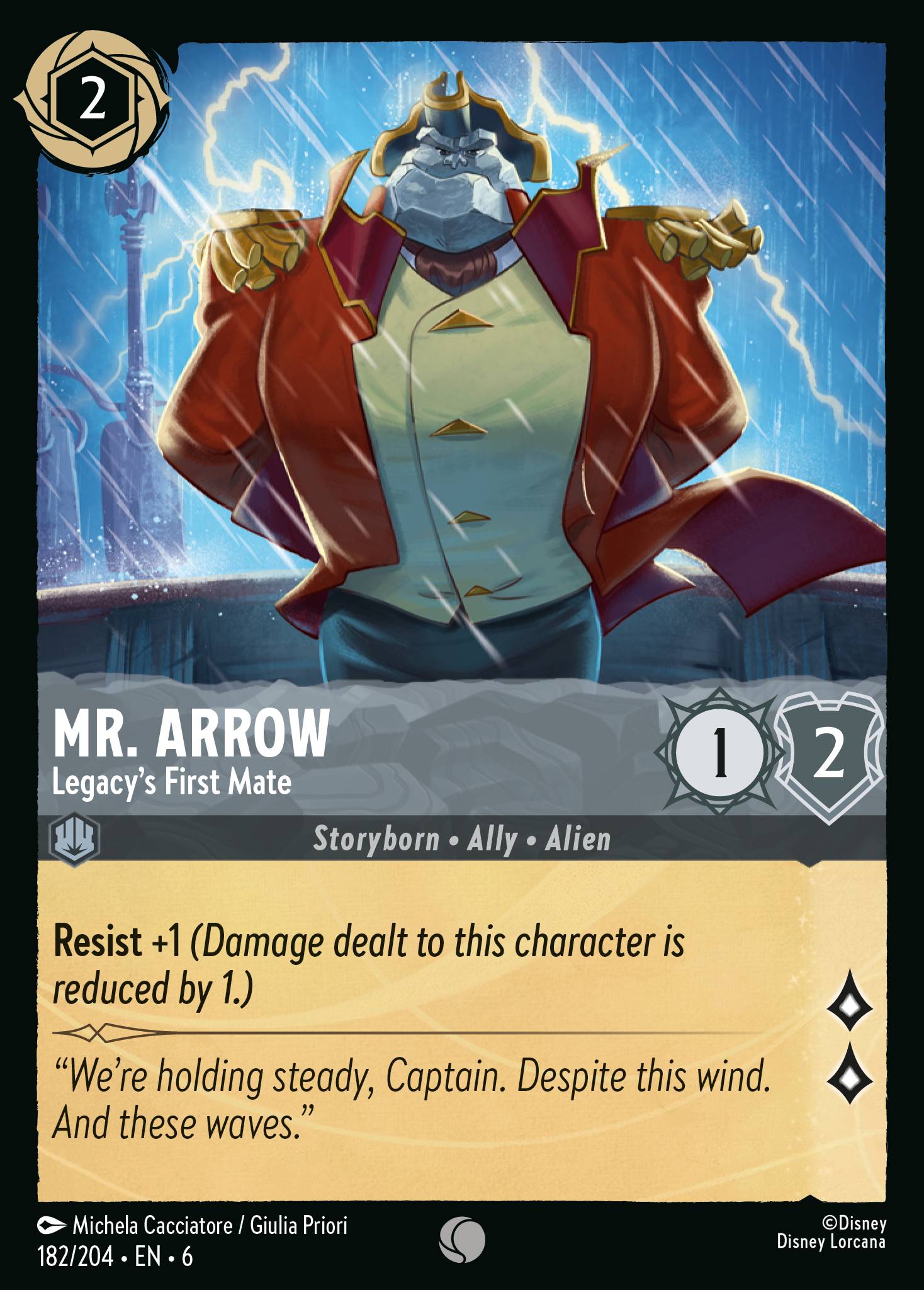 Mr. Arrow — Legacy's First Mate Disney Lorcana card