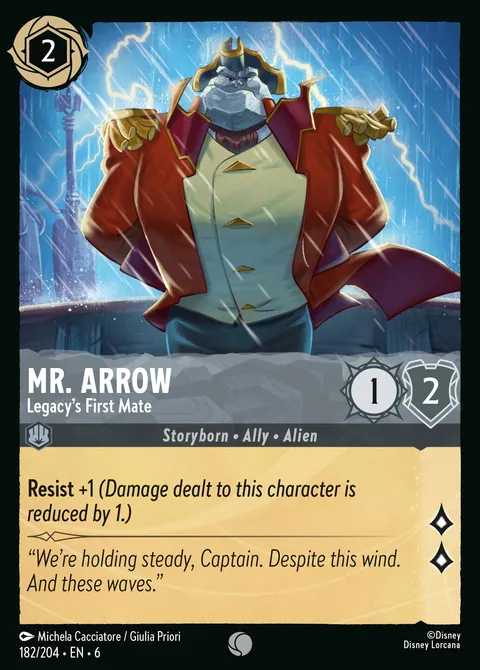 Mr. Arrow — Legacy's First Mate Disney Lorcana card