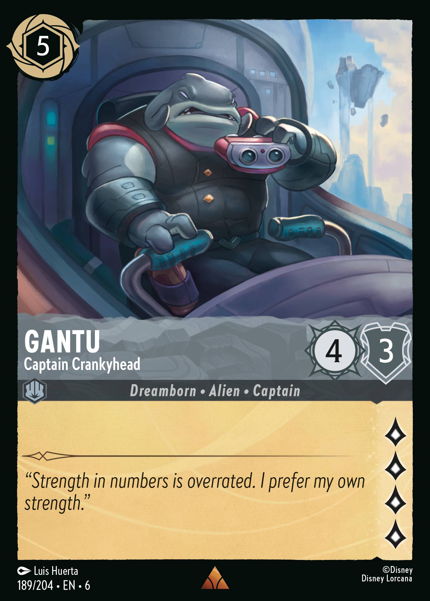 Gantu — Captain Crankyhead Disney Lorcana card