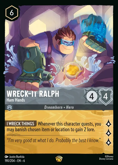 Wreck-It Ralph — Ham Hands Disney Lorcana card