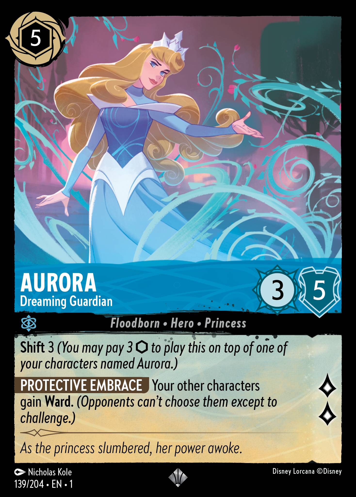 Aurora — Dreaming Guardian Disney Lorcana card