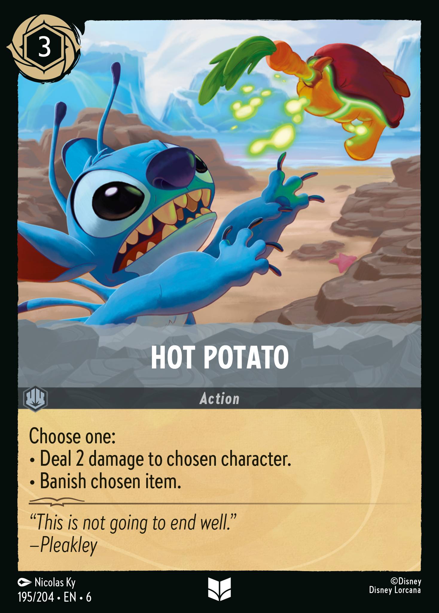 Hot Potato Disney Lorcana card