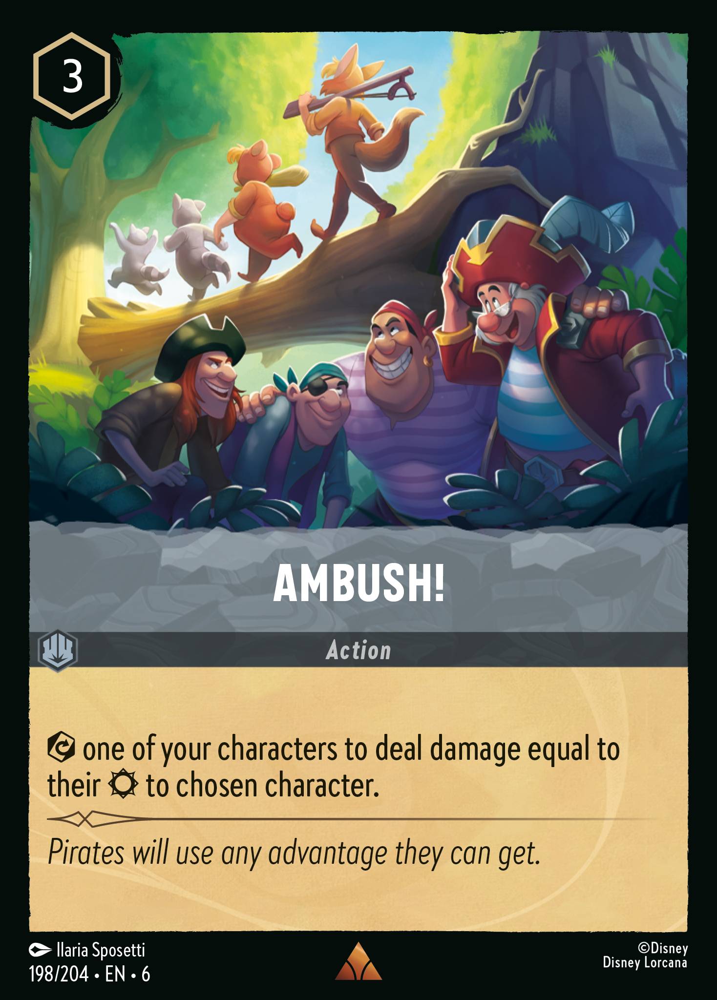 Ambush! Disney Lorcana card