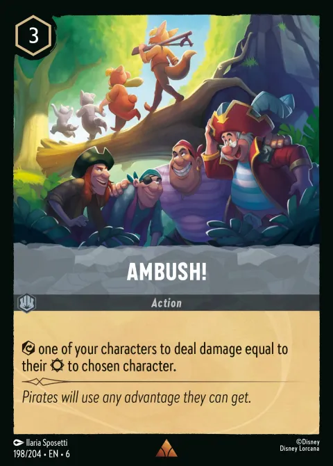 Ambush! Disney Lorcana card