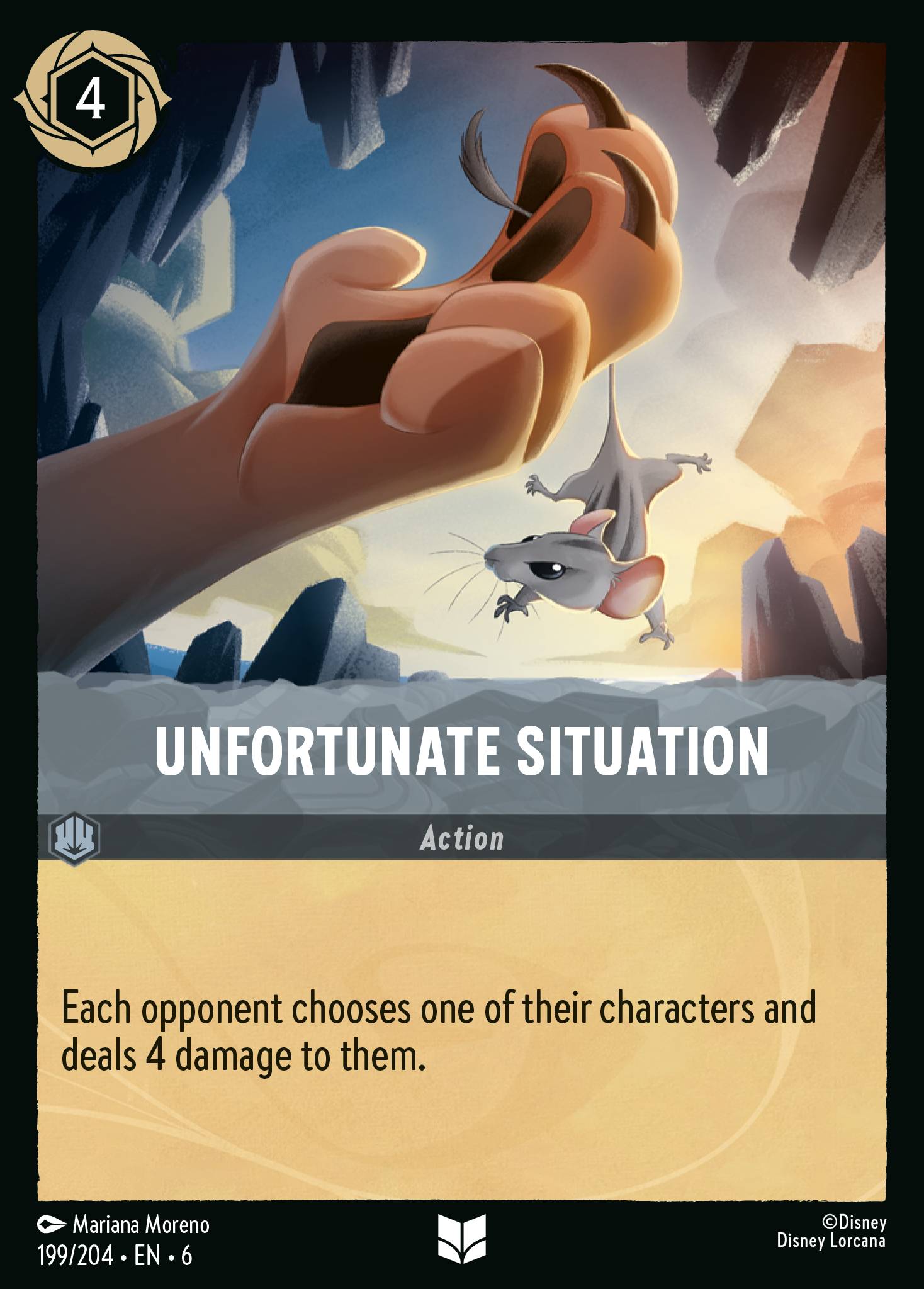 Unfortunate Situation Disney Lorcana card