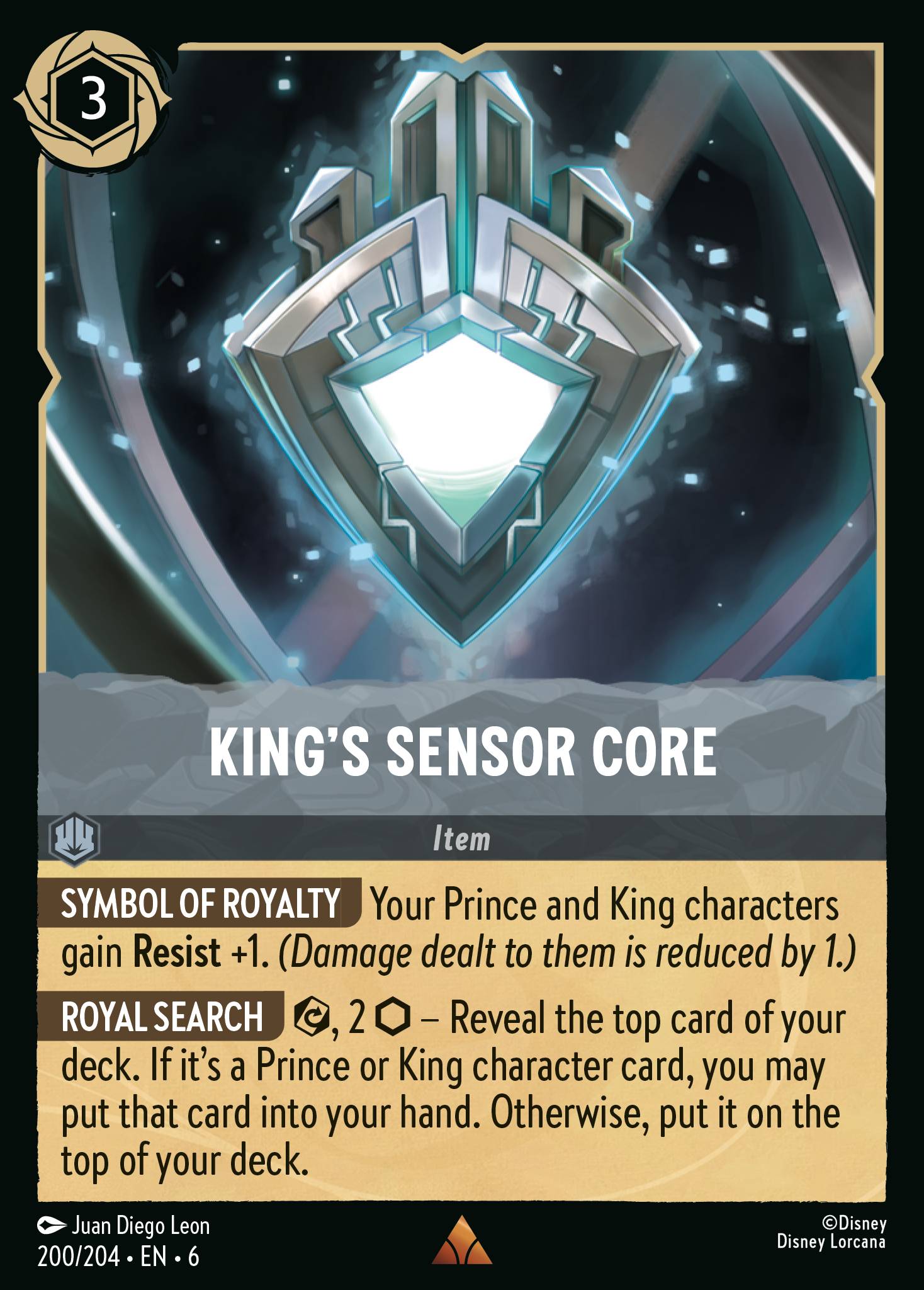King's Sensor Core Disney Lorcana card