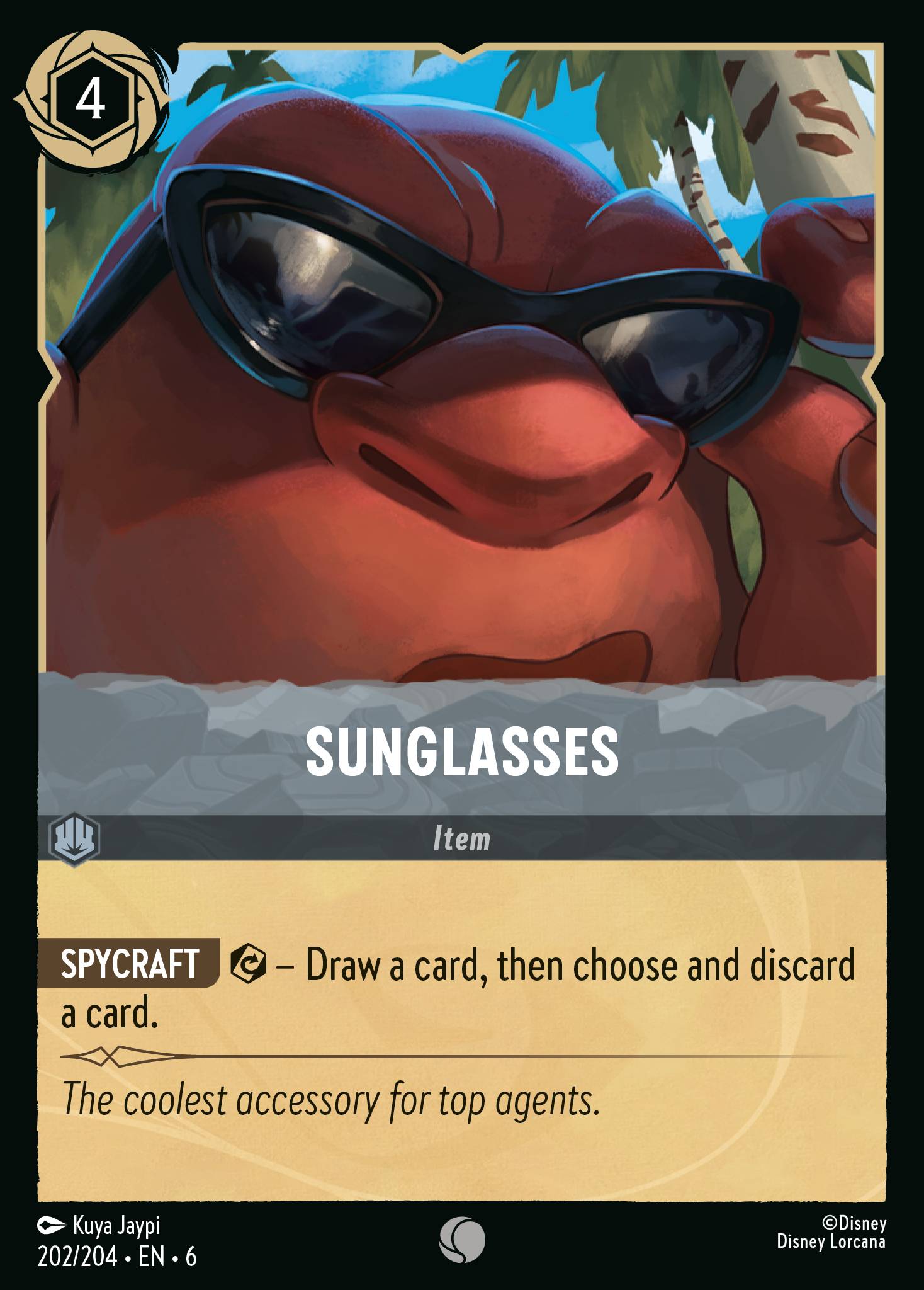 Sunglasses Disney Lorcana card