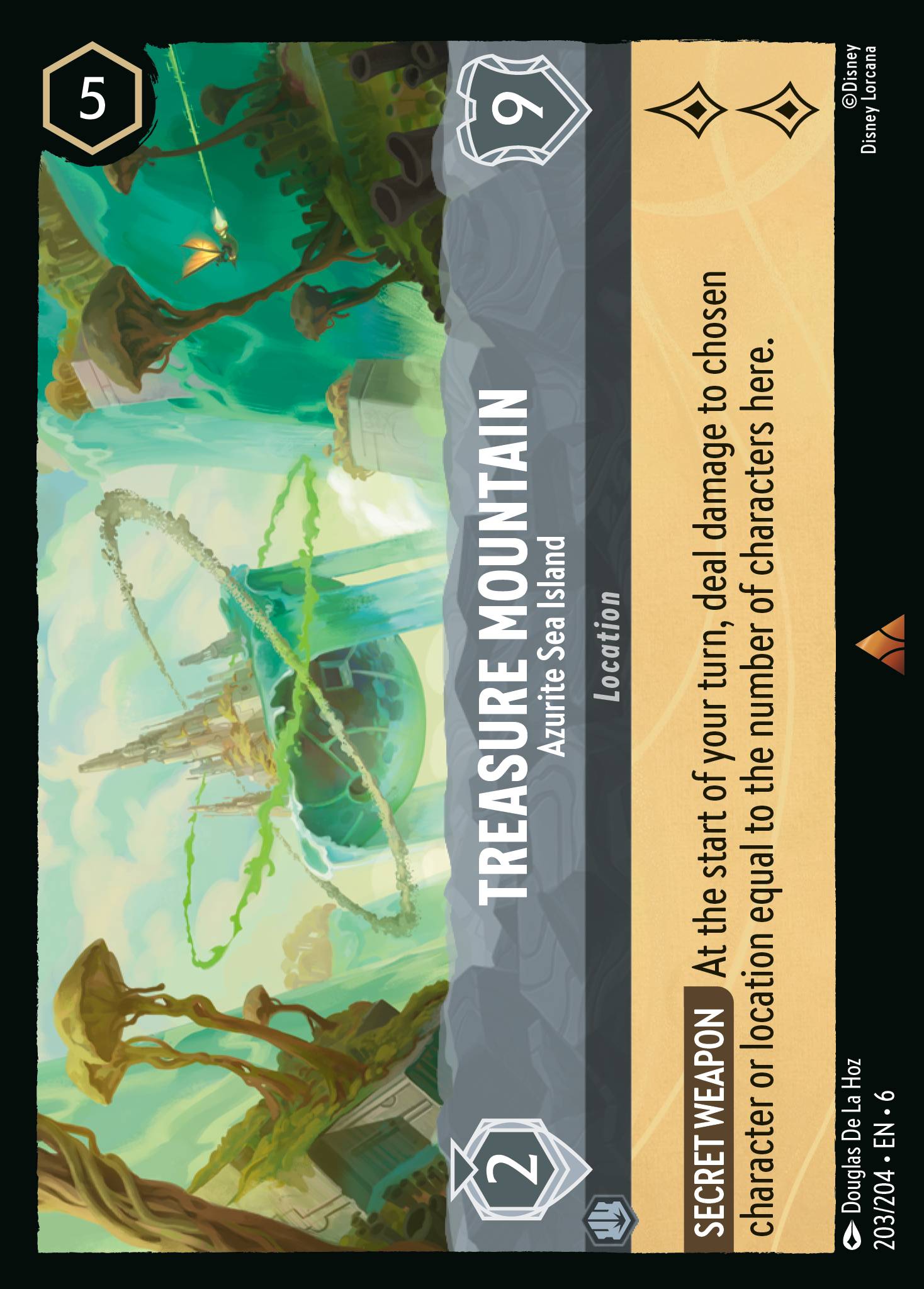Treasure Mountain — Azurite Sea Island Disney Lorcana card
